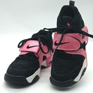 Nike Air Veer Shoes Size 5Y Pink / Black Athletic Sneaker Strap Foot 599213-003